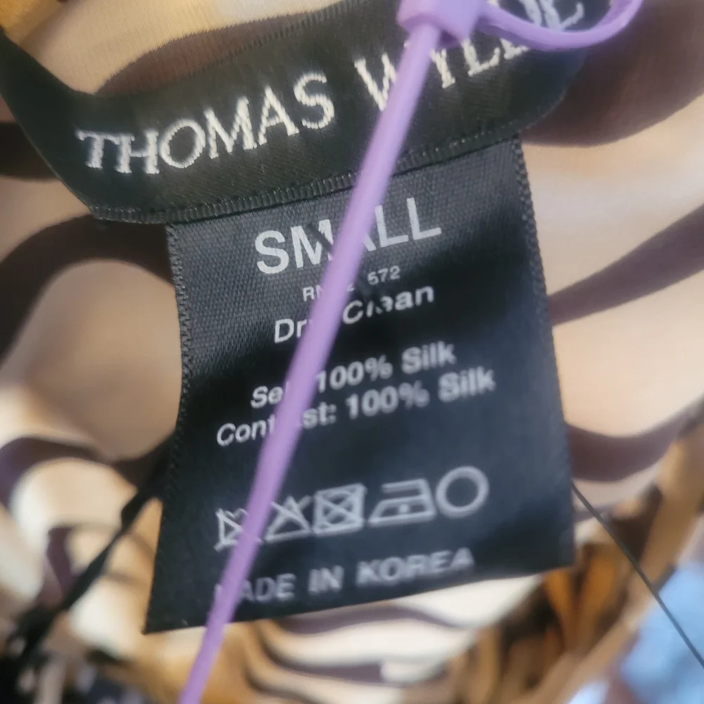 Thomas Wylde Gold and Black Zebra Print Blouse NWT - Picture 5 of 6